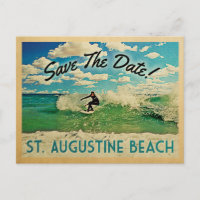 St Augustine Save The Date Florida Surfing