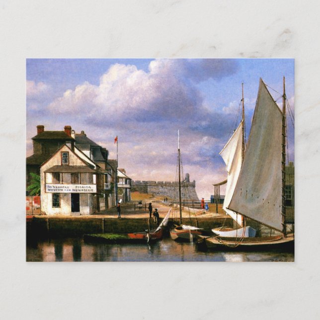 St. Augustine Waterfront painting Postcard (Front)