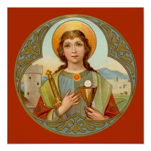 St. Barbara (BK 001) 20"x20" Poster 3 (Front)