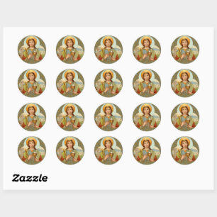 St. Barbara (BK 001) Classic Round Sticker