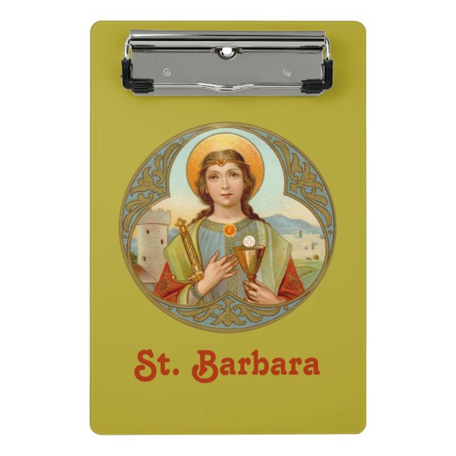 St. Barbara (BK 001) Mini Clipboard (Front)