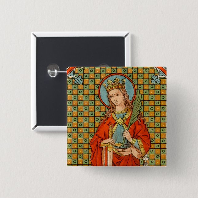 St. Barbara  (JP 01) 15 Cm Square Badge (Front & Back)