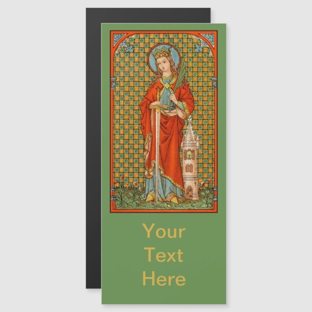 St. Barbara  (JP 01) 4"x9" (Front/Back)