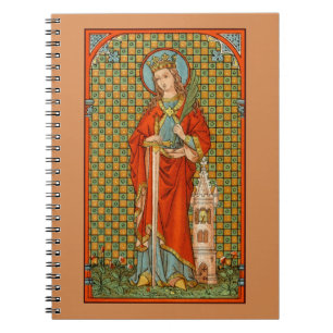 St. Barbara (JP 01) (Style 2) Spiral Notebook