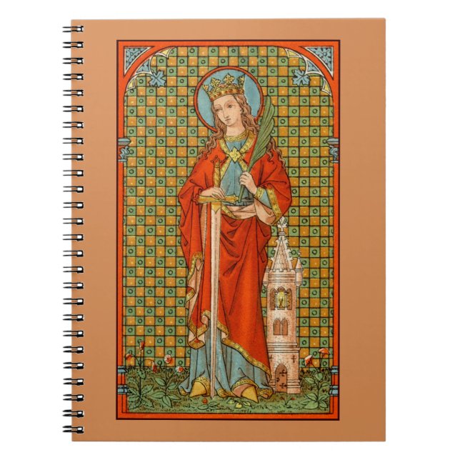 St. Barbara  (JP 01)  (Style 2) Spiral Notebook (Front)