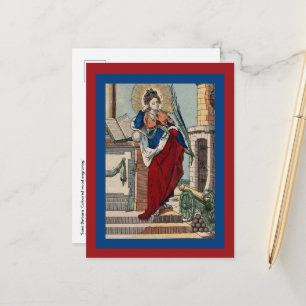 St. Barbara with Artillery (M 007) Postcard