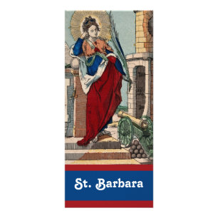 St. Barbara with Artillery (M 007) Rack Card