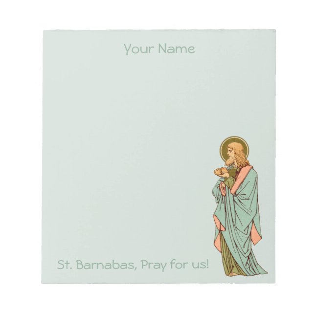 St. Barnabas the Apostle (RLS 02) 5.5"x6" Notepad (Front)