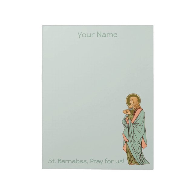 St. Barnabas the Apostle (RLS 02) 8.5"x11" Notepad (Rotated)