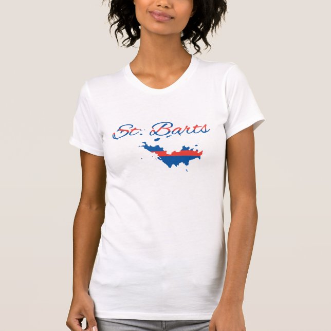 St Barthélemy, St. Barts, Souvenir, Gifts, T-Shirt (Front)
