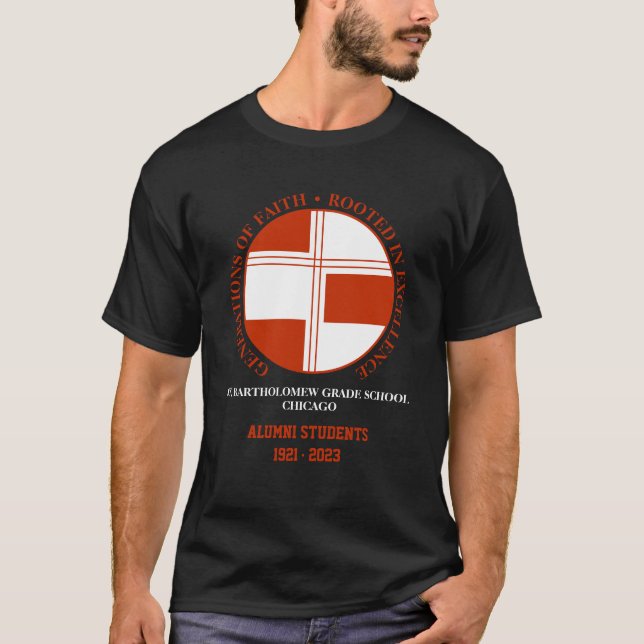 St. Bartholomew Grade School Alumni T-Shirt  (Front)