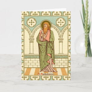 St. Bartholomew the Apostle (RLS03) Blank Greeting Card