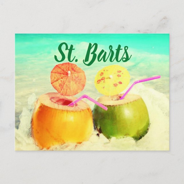 St. Barts coconuts Postcard (Front)
