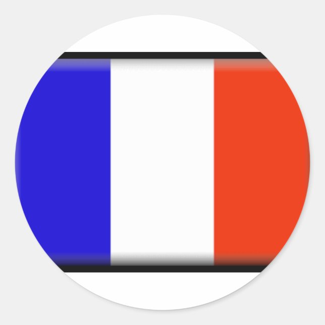 St. Barts Flag Classic Round Sticker (Front)