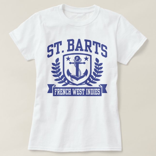 St. Barts French West Indies T-Shirt (Design Front)