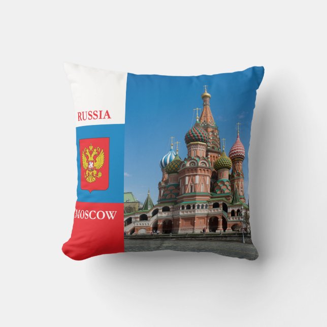 St.Basil Cathedral in Moscow Cushion (Front)