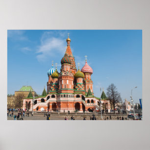 St. Basil cathedral in Moscow Poster