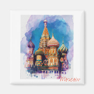 St Basil Cathedral Moscow Russia Magnet