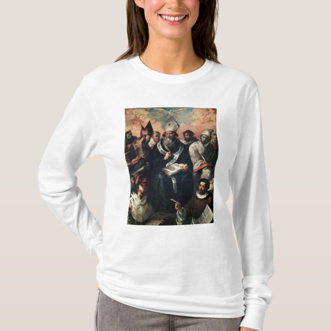 St. Basil Dictating his Doctrine T-Shirt (Front)