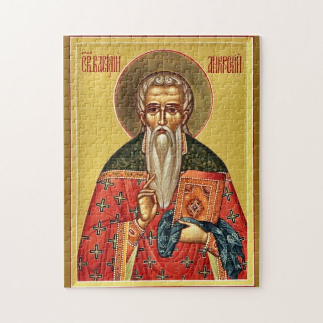 St. Basil of Ancyra Orthodox Christian Icon  Jigsaw Puzzle (Vertical)