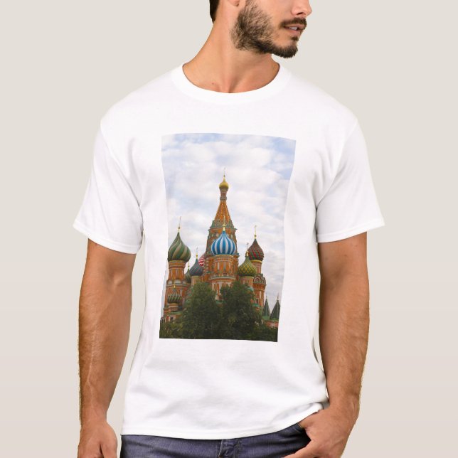St. Basil's Cathedral in Red Square, Moscow T-Shirt (Front)