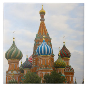 St. Basil's Cathedral in Red Square, Moscow Tile