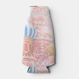 St Basil's Cathedral In Snowstorm Bottle Cooler
