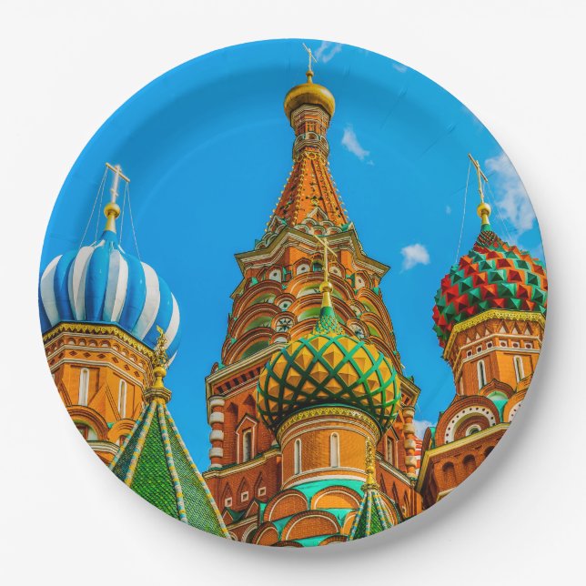 St. Basil's cathedral Paper Plate (Front)