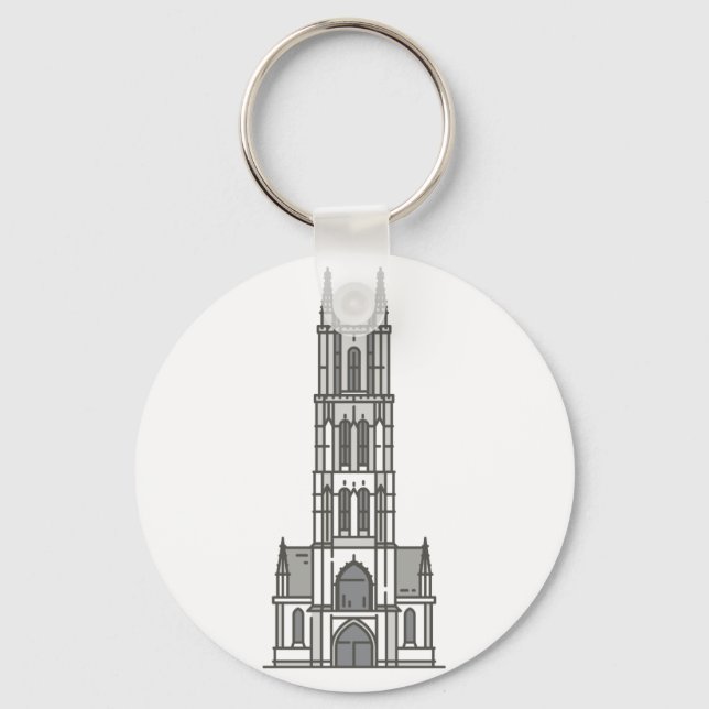 St Bavo's Cathedral Ghent World landmarks Key Ring (Front)