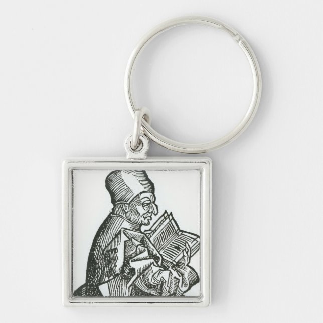 St. Bede  from 'Liber Chronicarum' Key Ring (Front)