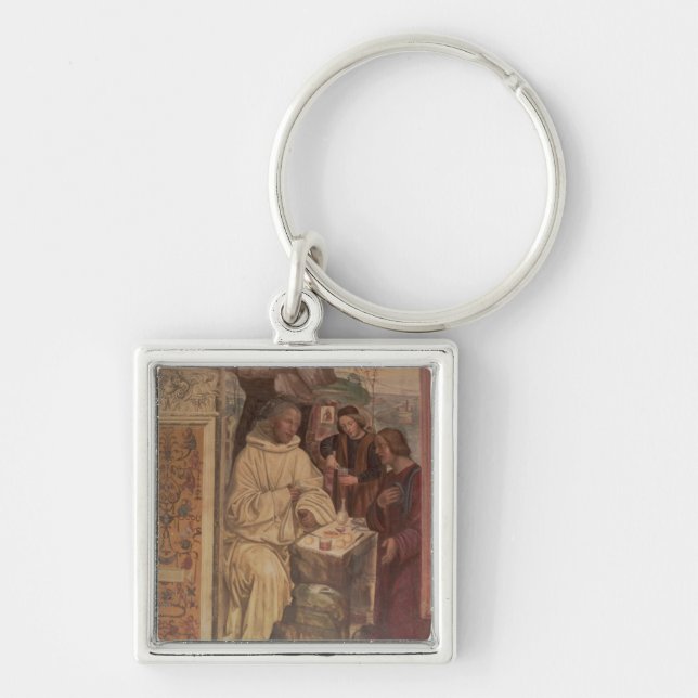 St. Benedict against a  Landscape, from the Life o Key Ring (Front)
