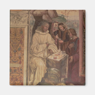 St. Benedict against a  Landscape, from the Life o Magnet