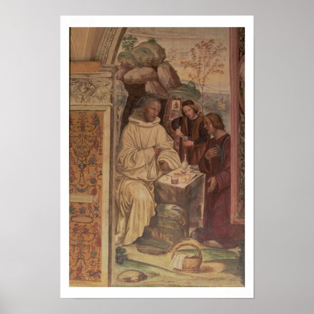 St. Benedict against a  Landscape, from the Life o Poster (Front)