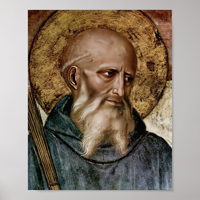 St Benedict Catholic Saint Fra Angelico Poster (Front)