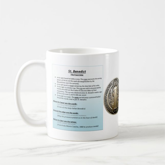 St. Benedict Coffee Mug (Left)
