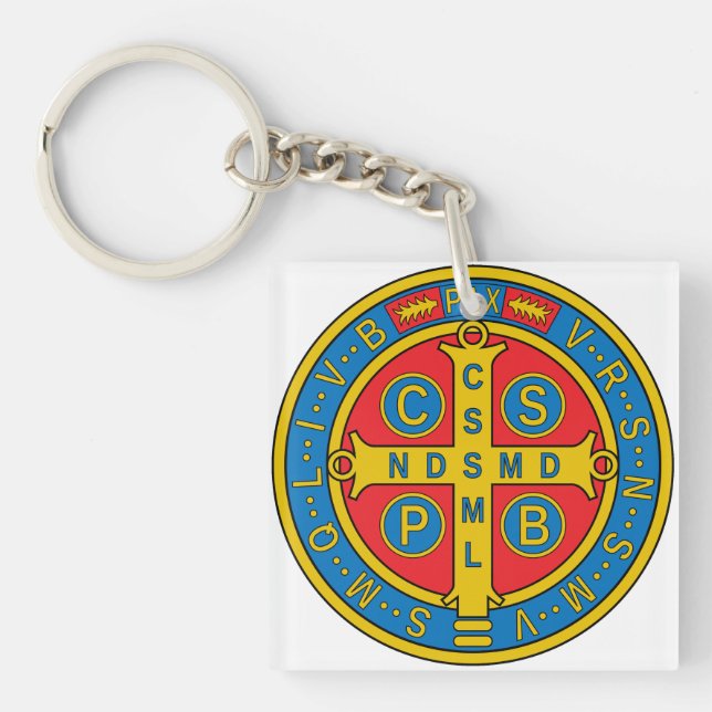 St Benedict Medal Key Ring (Front)