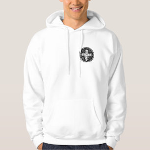 St. Benedict Medal Light-Colour Hooded Sweatshirts
