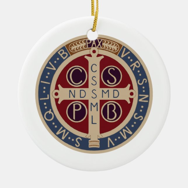 St. Benedict Medal Ornament (Front)