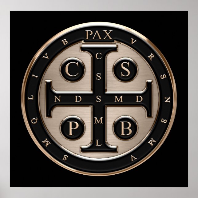 St. Benedict Medal Poster (Front)