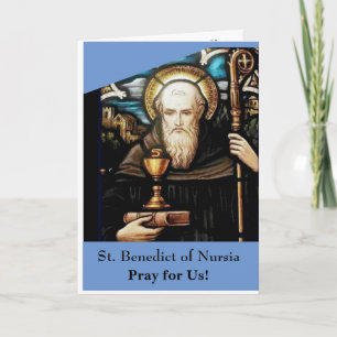 St. Benedict of Nursia Card