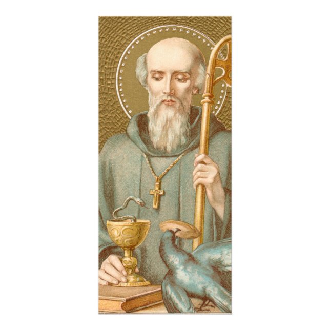 St. Benedict of Nursia (JM 07) Rack Card (Front)
