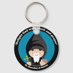 St Benedict of Nursia Key Ring