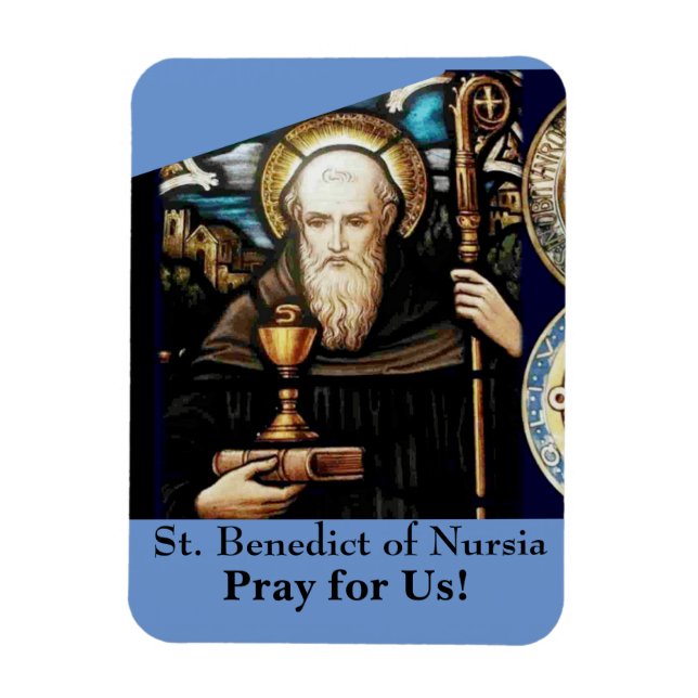 St. Benedict of Nursia Magnet (Vertical)