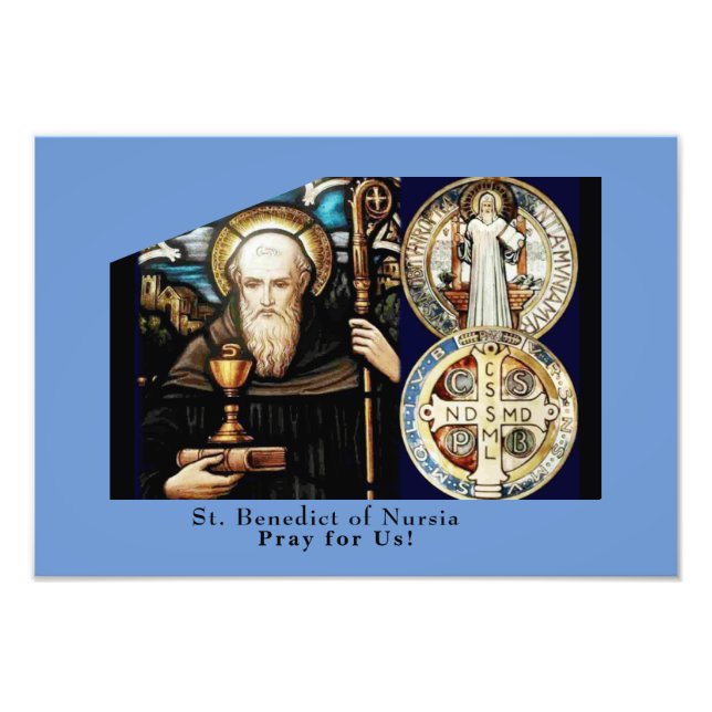 St. Benedict of Nursia  Photo Print (Front)