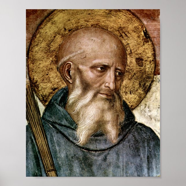 St Benedict Of Nursia Poster (Front)