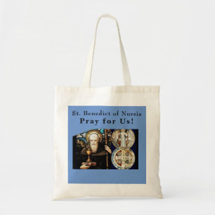 St. Benedict of Nursia Tote Bag