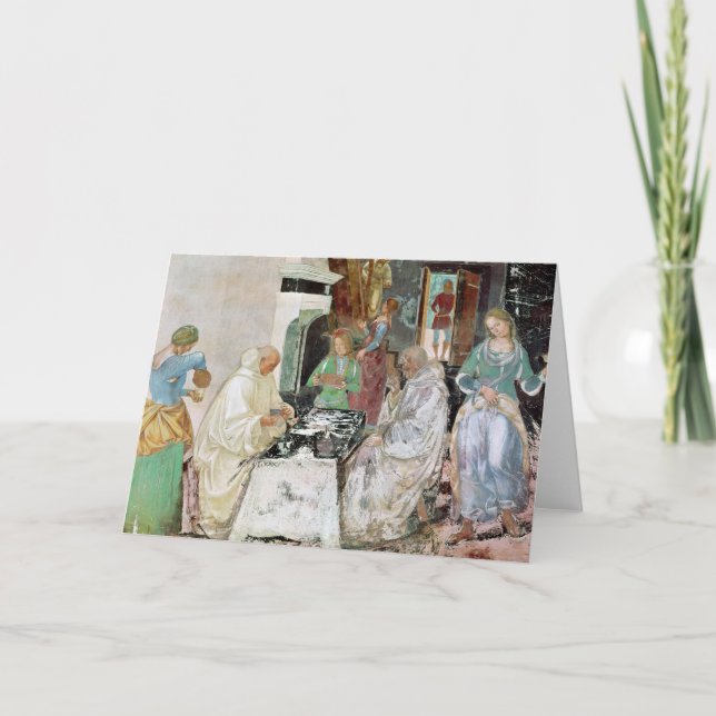 St. Benedict receiving hospitality Card (Front)