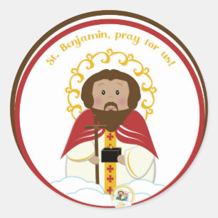 St. Benjamin Classic Round Sticker