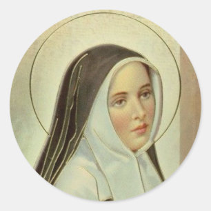 St. Bernadette of Lourdes Classic Round Sticker