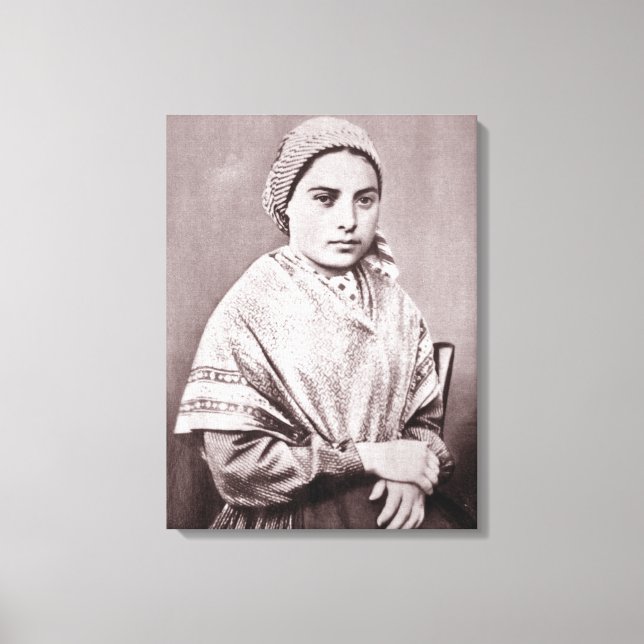 St. Bernadette Soubirous Canvas Print (Front)